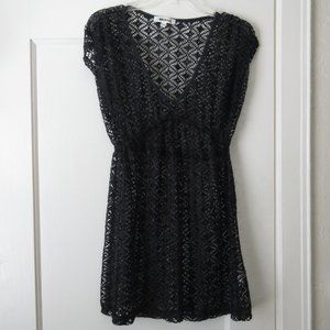 MIKEN crochet  cover-up swim top size : M